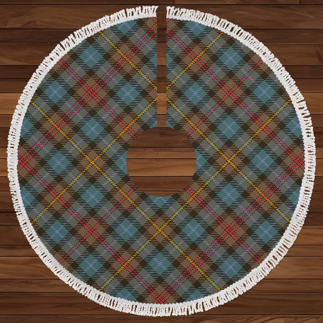 Smith (MacGowan Hunting) Weathered Clan Badge Tartan Christmas Tree Skirt