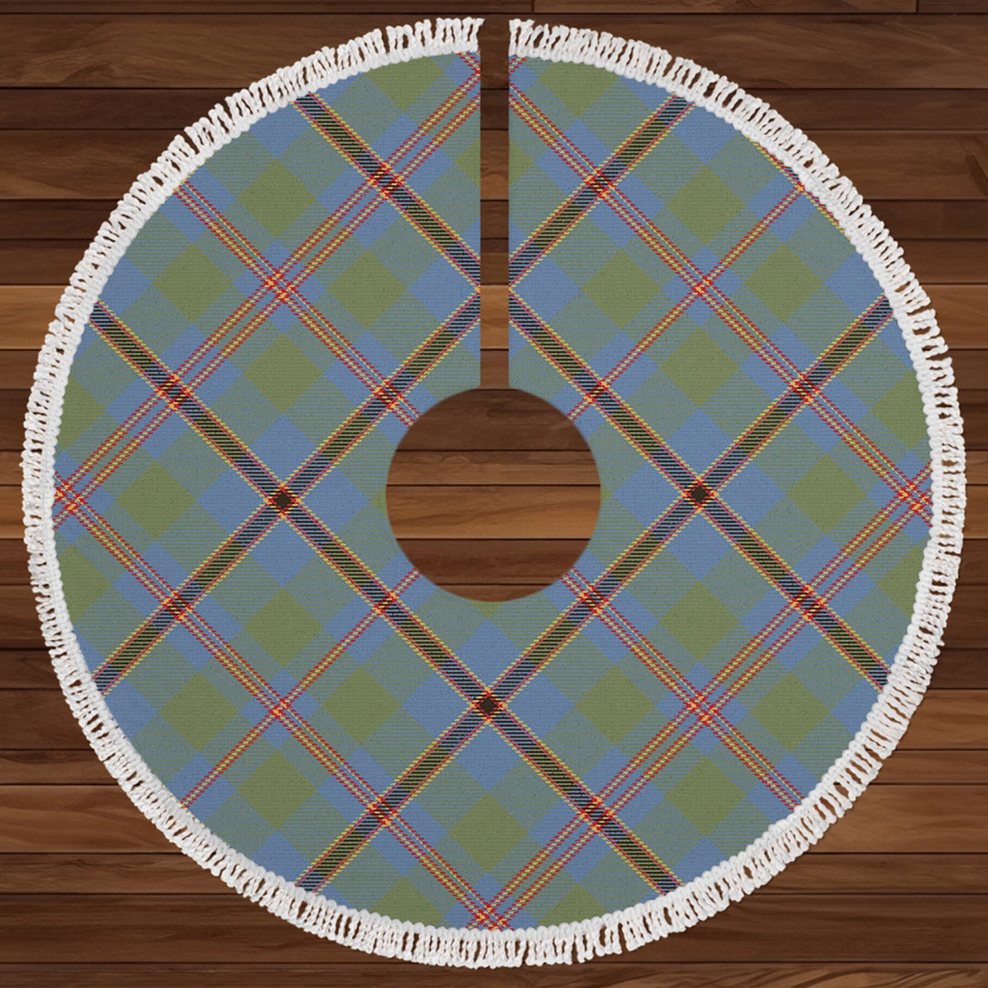 Snodgrass Weathered Clan Badge Tartan Christmas Tree Skirt