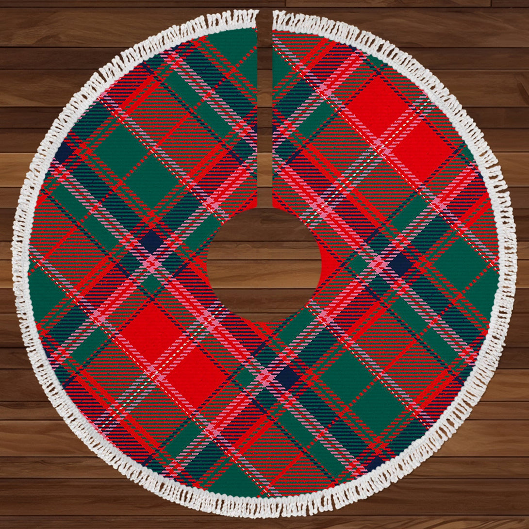 Somerville Modern Clan Badge Tartan Christmas Tree Skirt