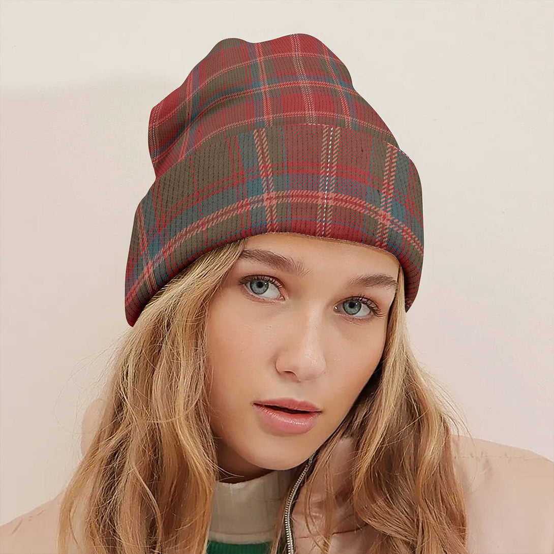 Somerville Weathered Tartan Knitted Beanie