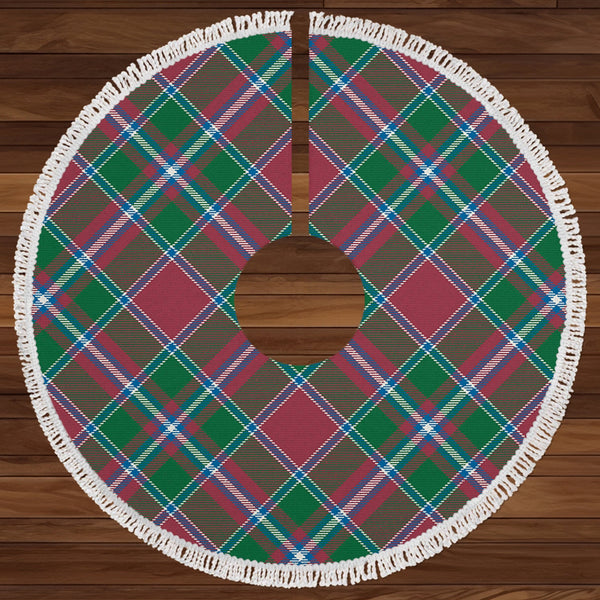 Spens Ancient Clan Badge Tartan Christmas Tree Skirt