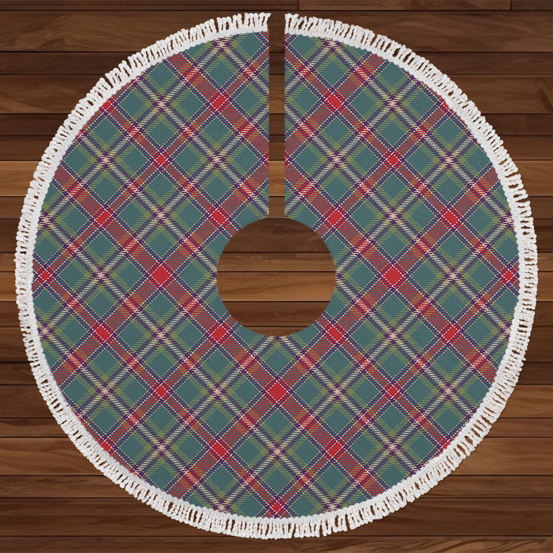 Spens Fragment Weathered Tartan Christmas Tree Skirt