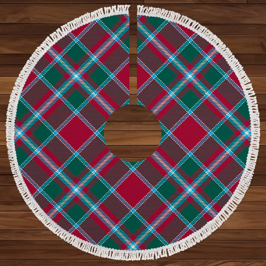 Spens Modern Clan Badge Tartan Christmas Tree Skirt