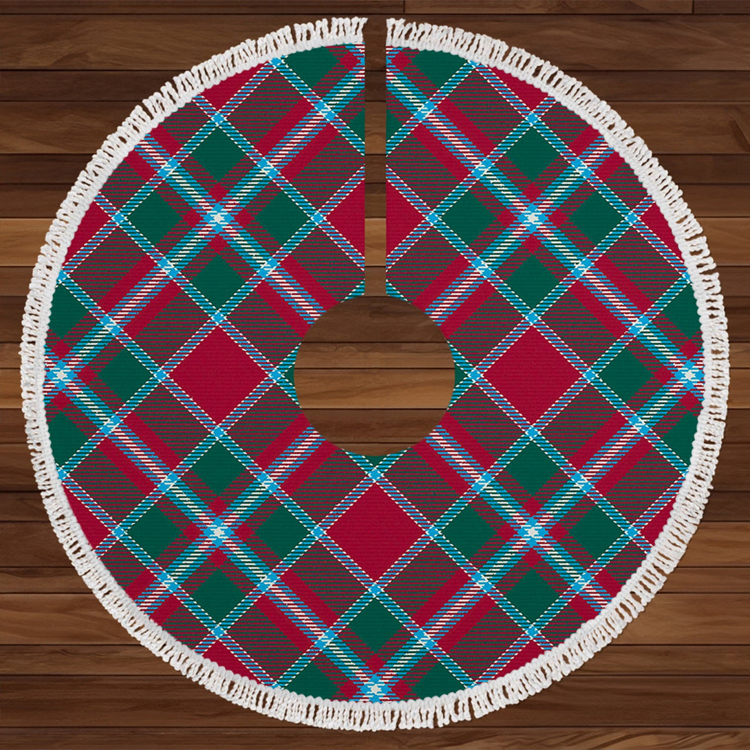 Spens Modern Tartan Christmas Tree Skirt