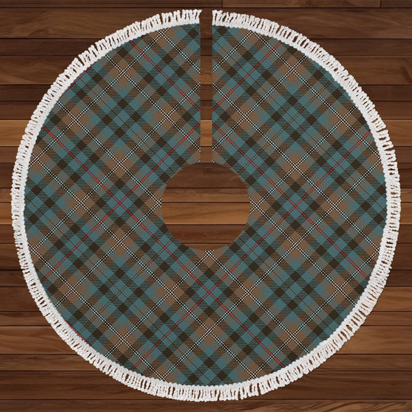 Stevenson Hunting Weathered Tartan Christmas Tree Skirt