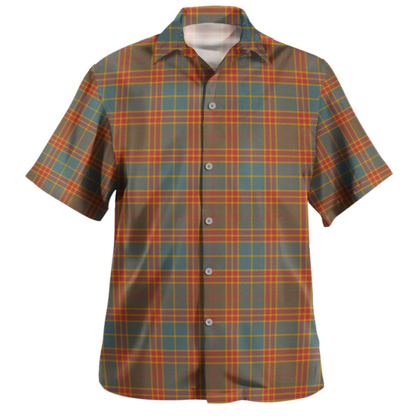 Stevenson Old Weathered Tartan Hawaiian Shirt