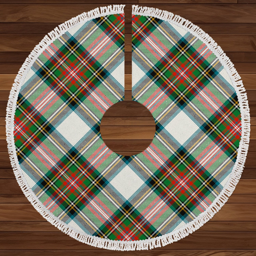 Stewart Dress Ancient Clan Badge Tartan Christmas Tree Skirt