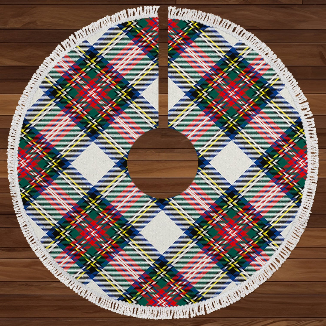 Stewart Dress Modern Clan Badge Tartan Christmas Tree Skirt