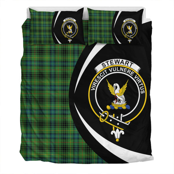 Stewart Hunting Ancient Clan Badge Tartan Bedding Set Circle Style