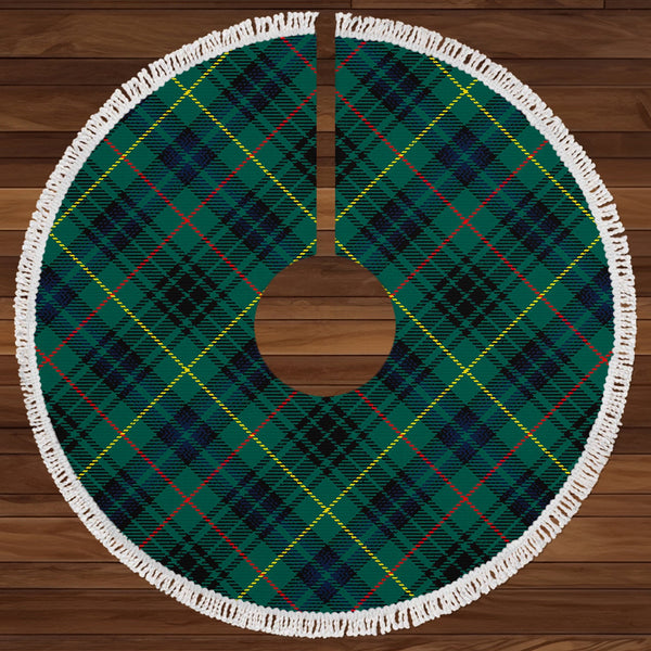 Stewart Hunting Modern Clan Badge Tartan Christmas Tree Skirt