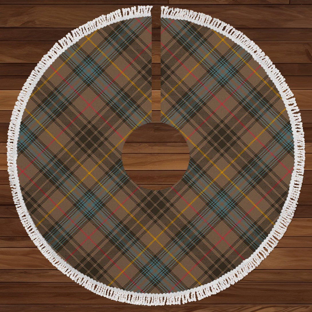 Stewart Hunting Weathered Clan Badge Tartan Christmas Tree Skirt