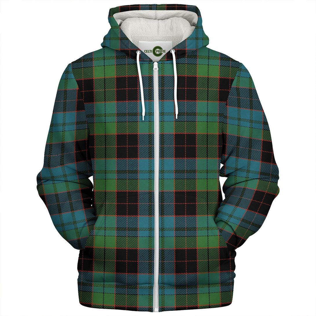 Stewart Old Ancient Clan Badge Tartan Sherpa Hoodie