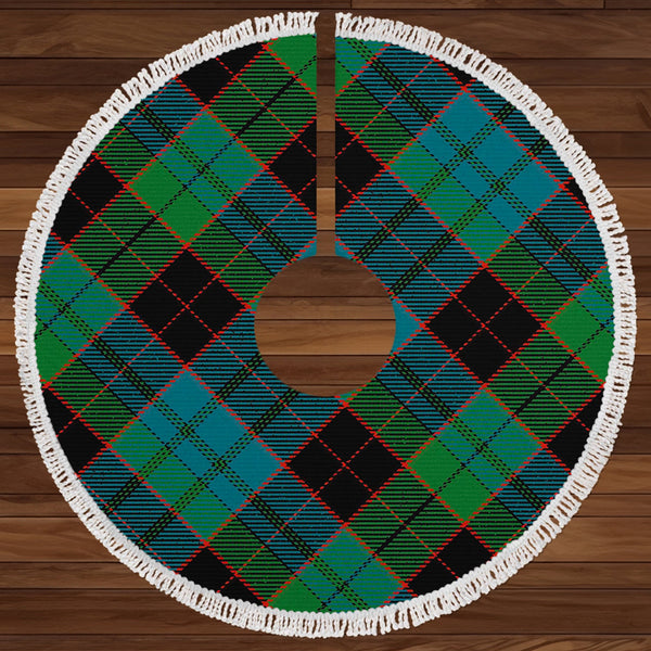 Stewart Old Ancient Clan Badge Tartan Christmas Tree Skirt