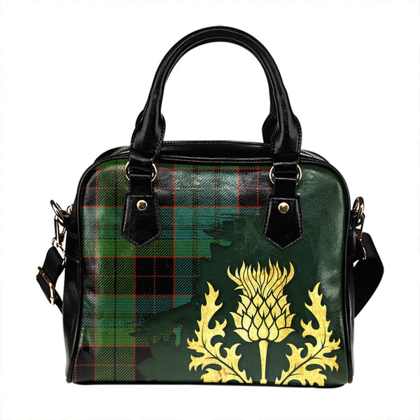 Stewart Old Ancient Tartan Shoulder Handbag Thistle Oldest Style