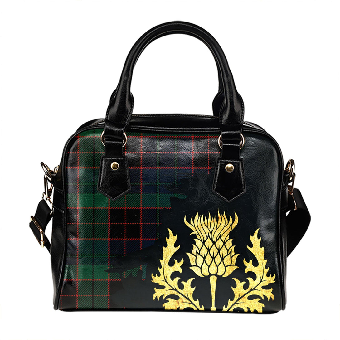 Stewart Old Modern Tartan Shoulder Handbag Thistle Oldest Style