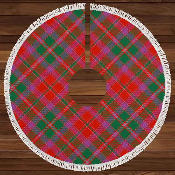 Stewart of Ardshiel Ancient Clan Badge Tartan Christmas Tree Skirt