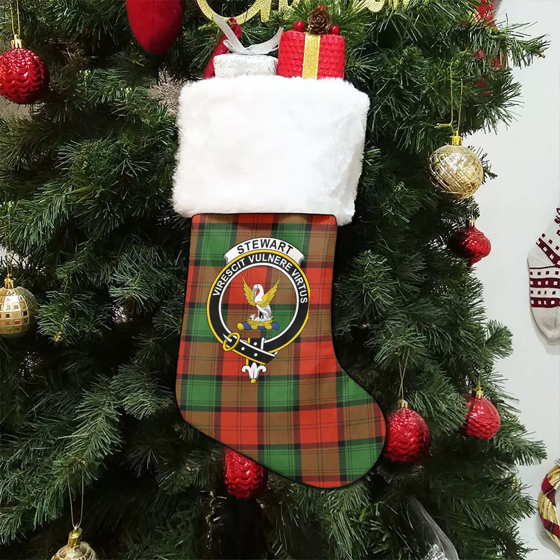 Stewart of Atholl Ancient Clan Badge Tartan Christmas Stocking