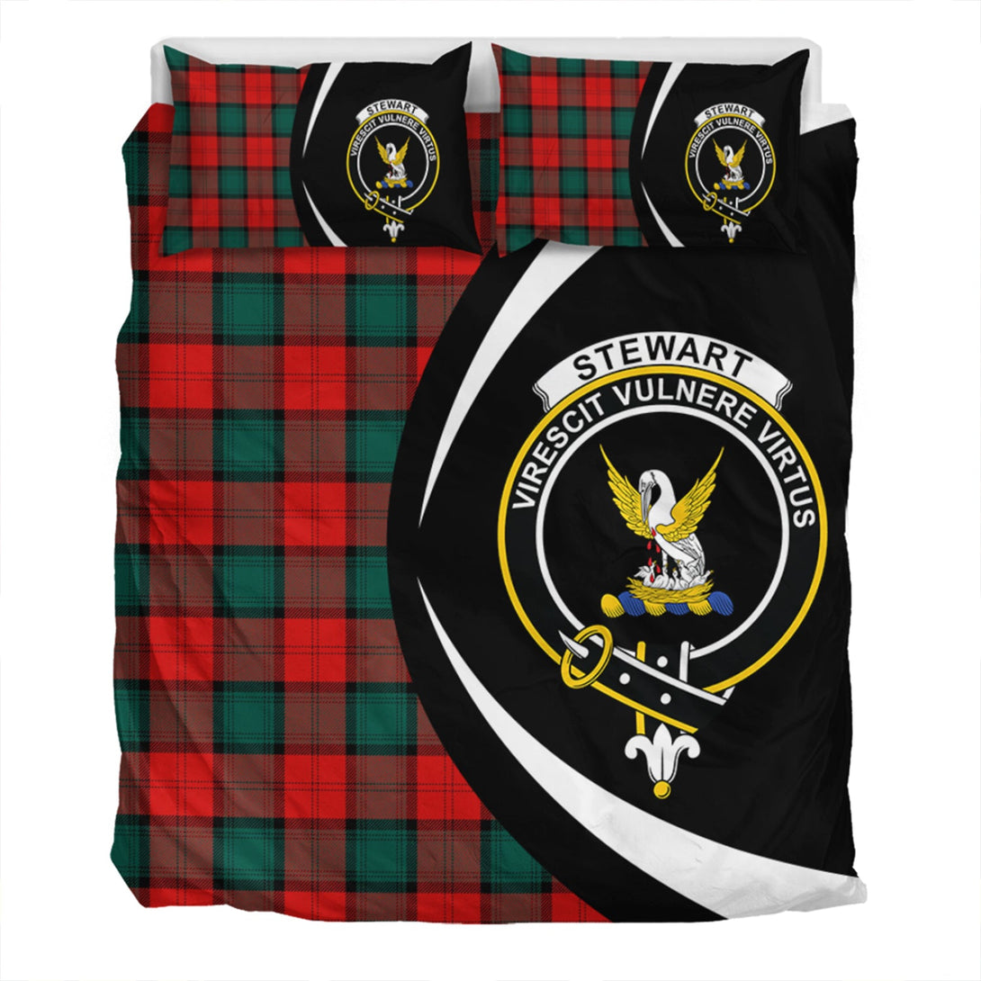 Stewart of Atholl Modern Clan Badge Tartan Bedding Set Circle Style