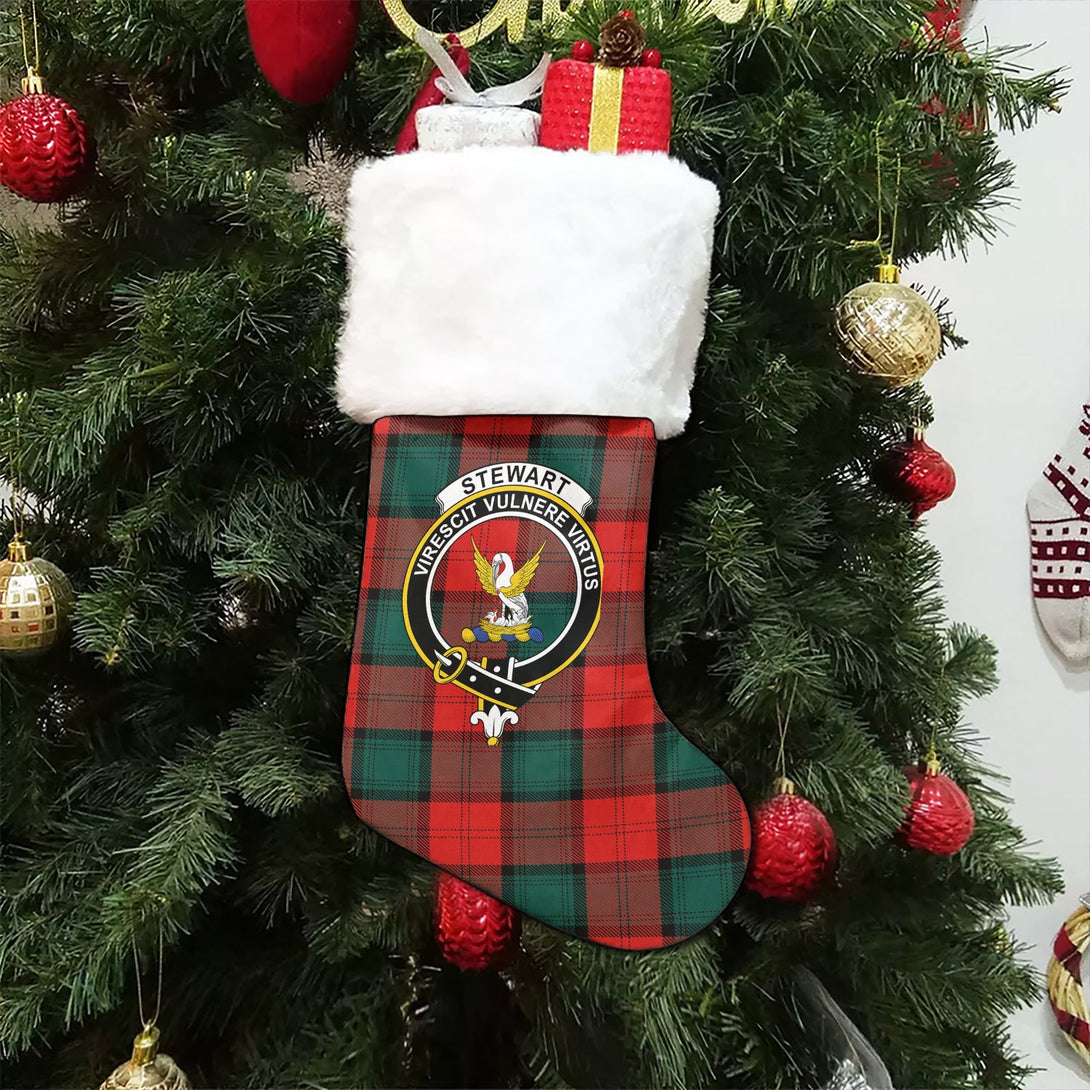 Stewart of Atholl Modern Clan Badge Tartan Christmas Stocking