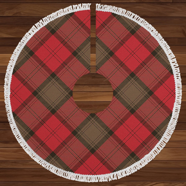 Stewart of Atholl Weathered Clan Badge Tartan Christmas Tree Skirt