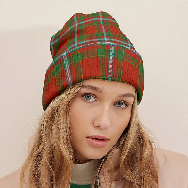 Stewart of Fingask Ancient Clan Badge Tartan Knitted Beanie