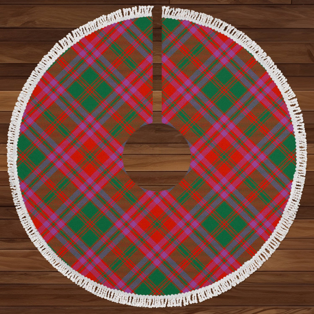 Stewart of Killiecrankie Ancient Clan Badge Tartan Christmas Tree Skirt