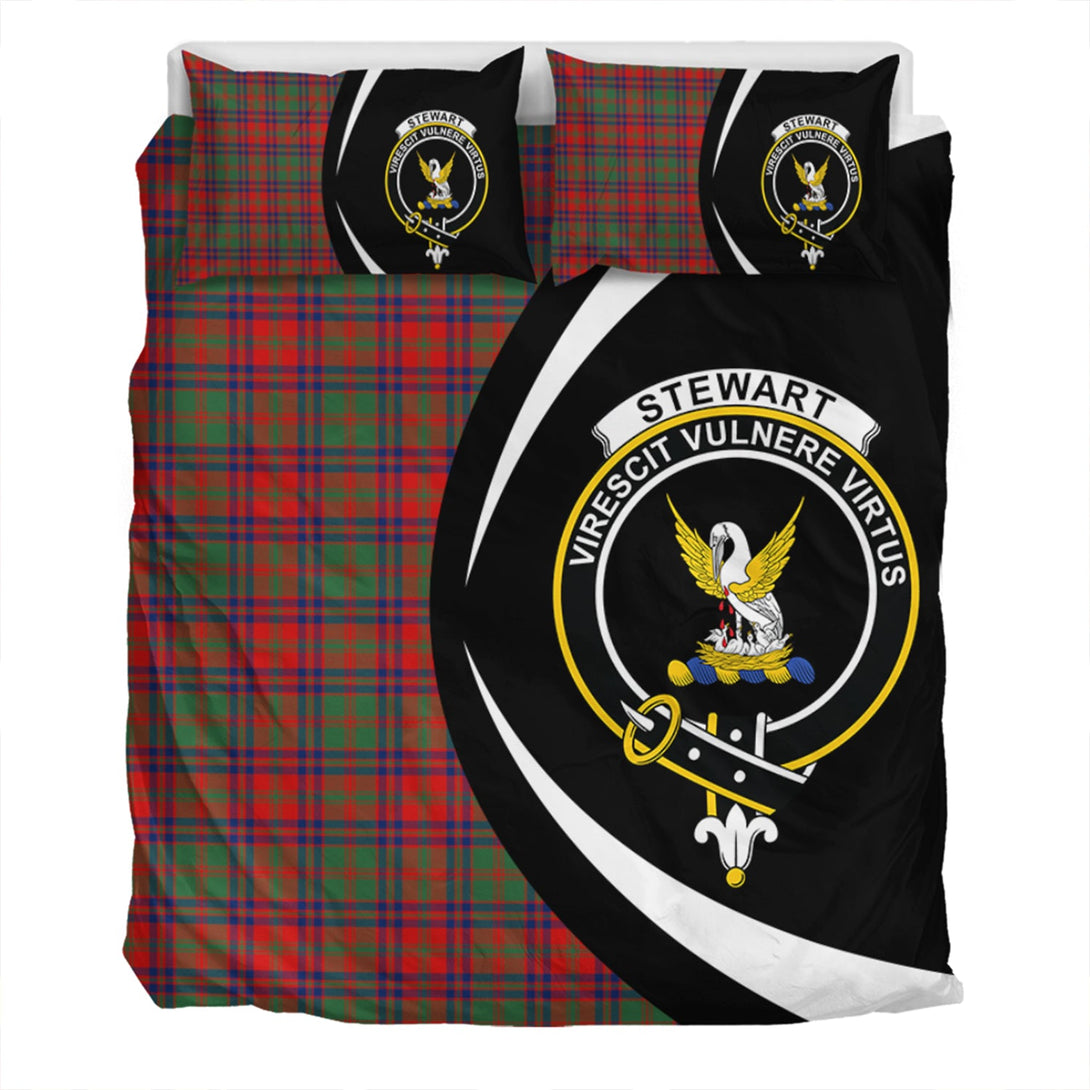 Stewart of Killiecrankie Modern Clan Badge Tartan Bedding Set Circle Style