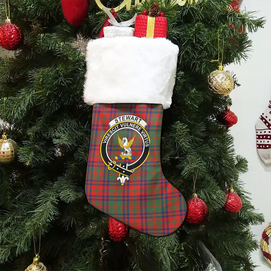 Stewart of Killiecrankie Modern Clan Badge Tartan Christmas Stocking