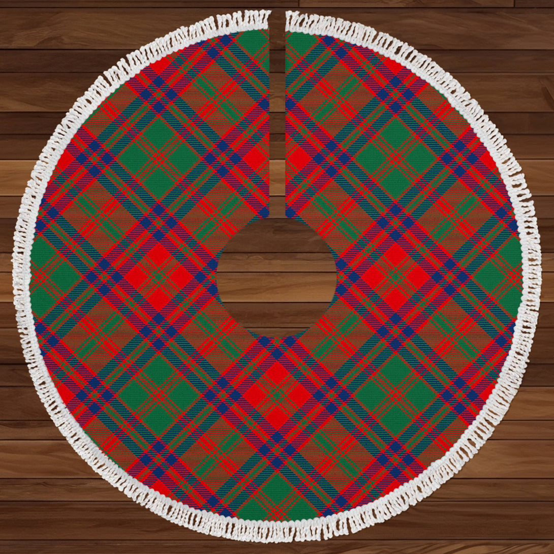 Stewart of Killiecrankie Modern Clan Badge Tartan Christmas Tree Skirt