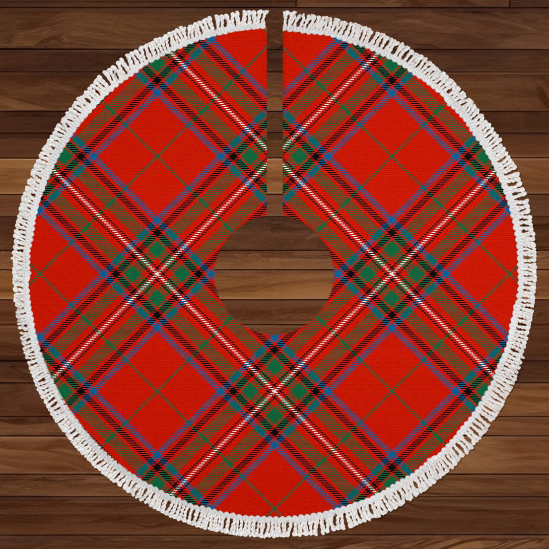 Stewart of Rothesay Ancient Clan Badge Tartan Christmas Tree Skirt