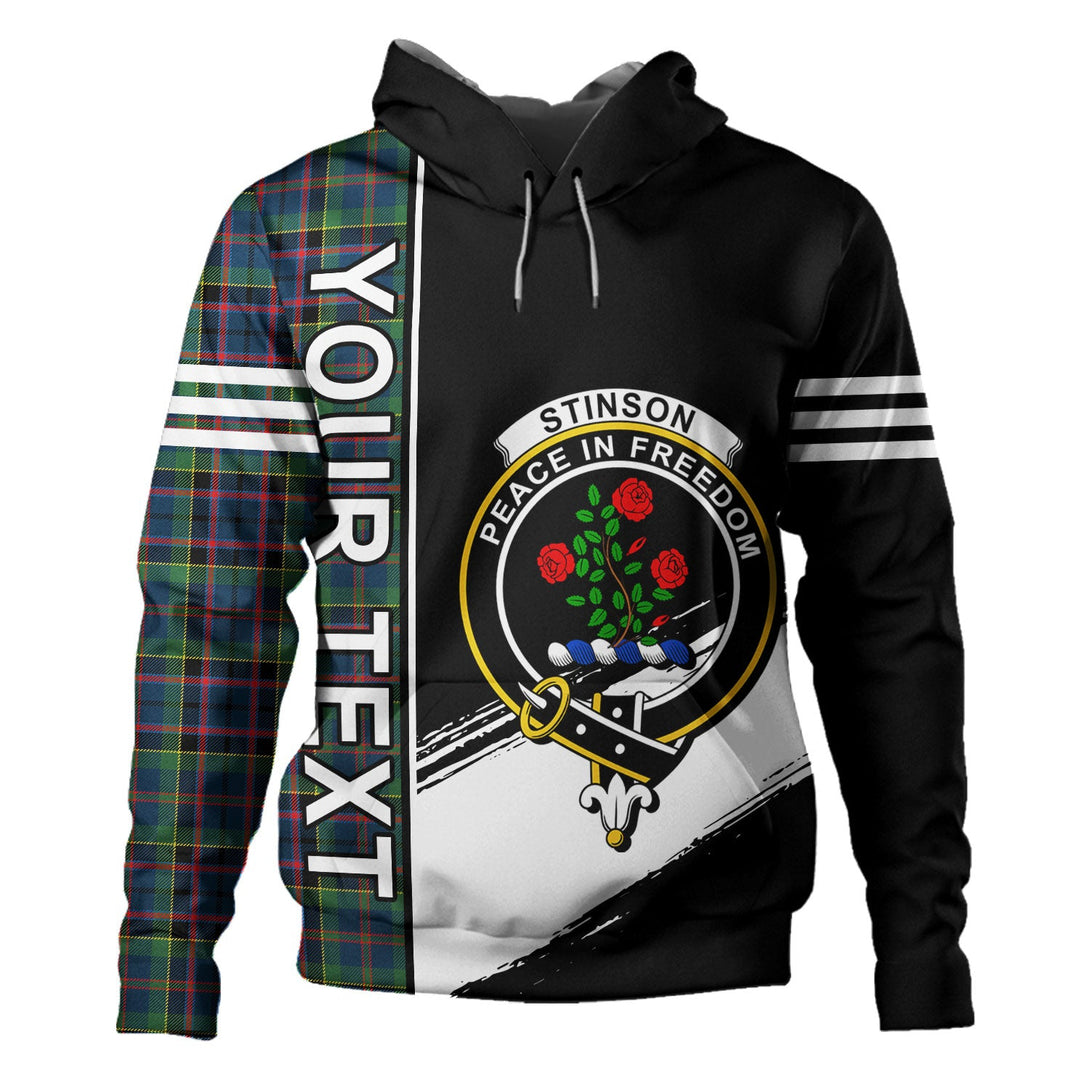 Stinson (Stephenson Stevenson) Modern Clan Badge Tartan Hoodie Quarter Style Personalized