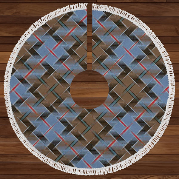 Stirling Weathered Clan Badge Tartan Christmas Tree Skirt