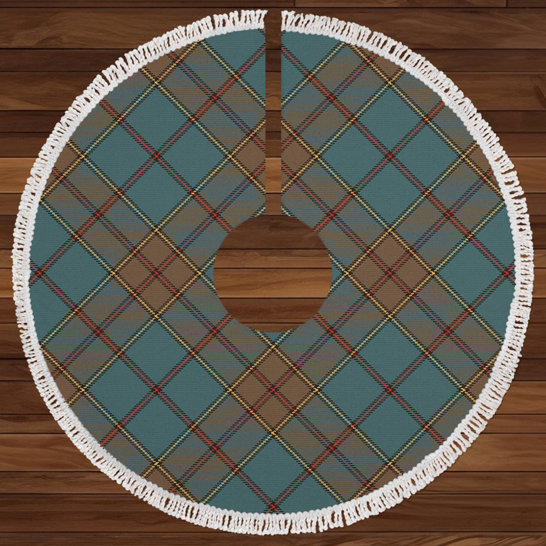 Strachan Weathered Clan Badge Tartan Christmas Tree Skirt