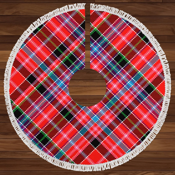 Straiton Clan Badge Tartan Christmas Tree Skirt