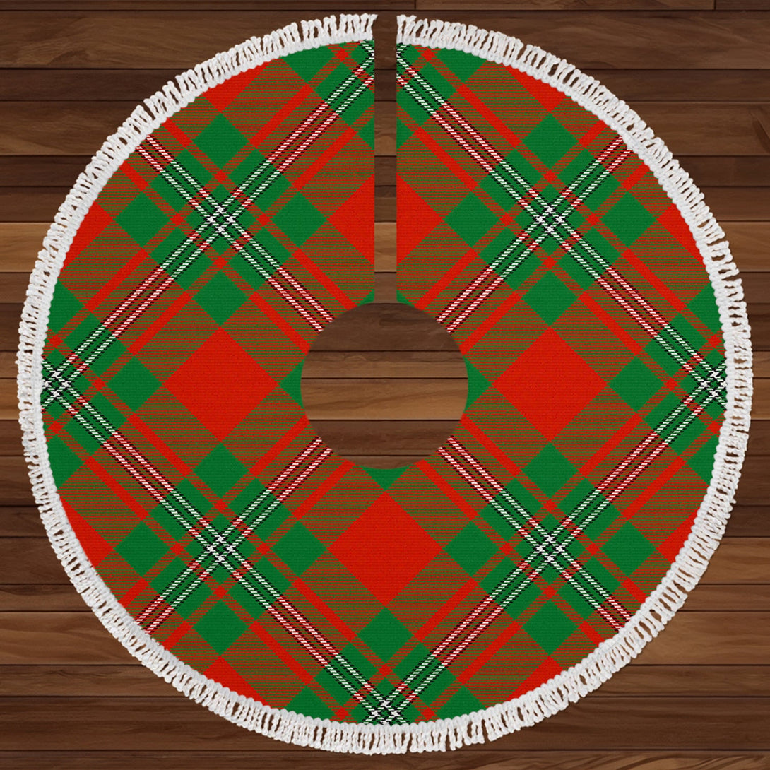 Strang Ancient Clan Badge Tartan Christmas Tree Skirt