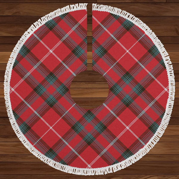 Stuart of Bute Weathered Clan Badge Tartan Christmas Tree Skirt