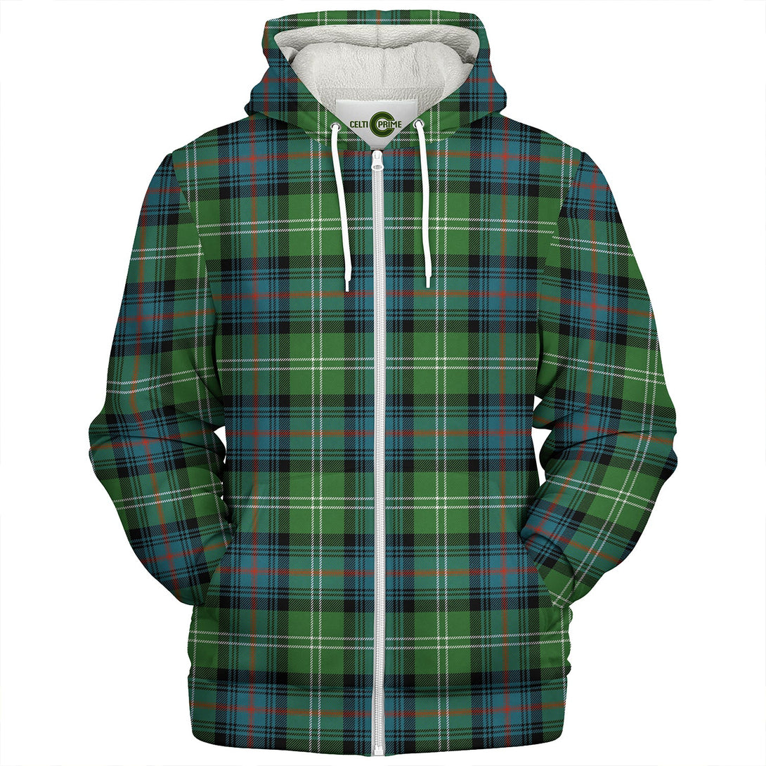 Sutherland Ancient Clan Badge Tartan Sherpa Hoodie