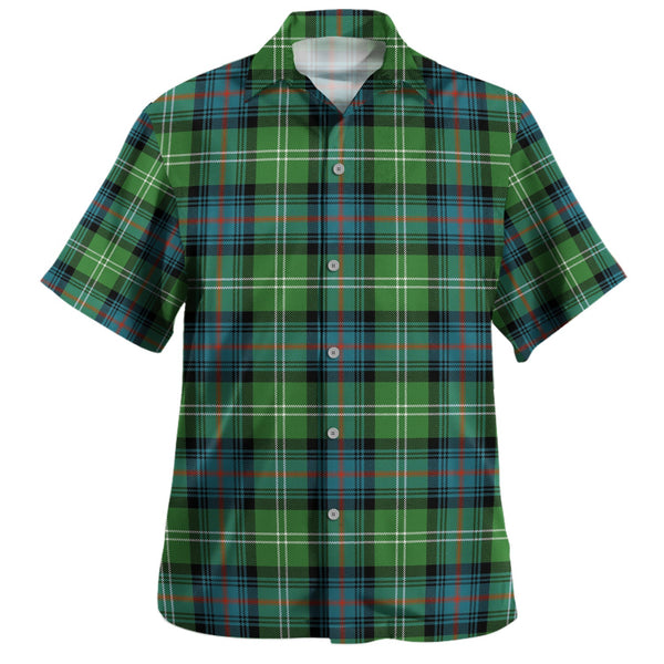 Sutherland Ancient Clan Badge Tartan Hawaiian Shirt