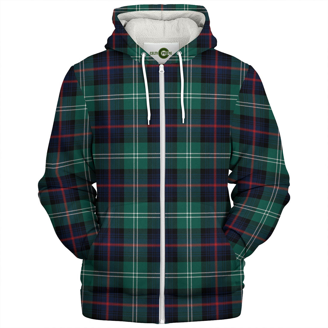 Sutherland Old Modern Tartan Sherpa Hoodie