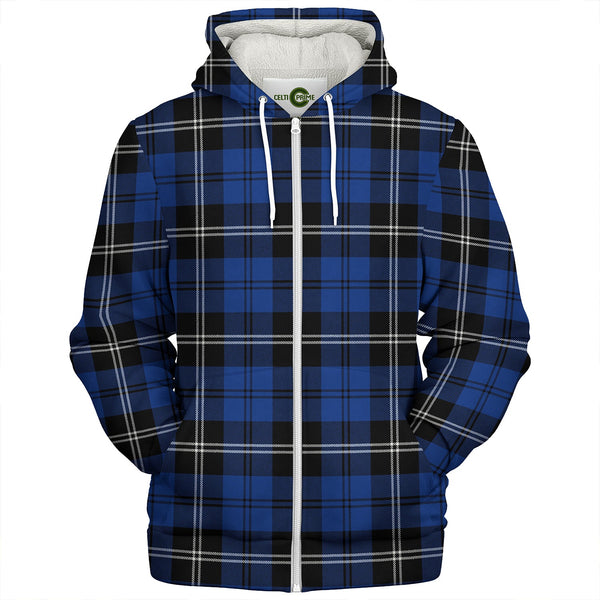 Swan Modern Clan Badge Tartan Sherpa Hoodie