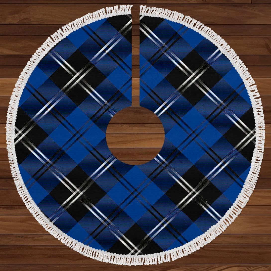 Swan Modern Clan Badge Tartan Christmas Tree Skirt