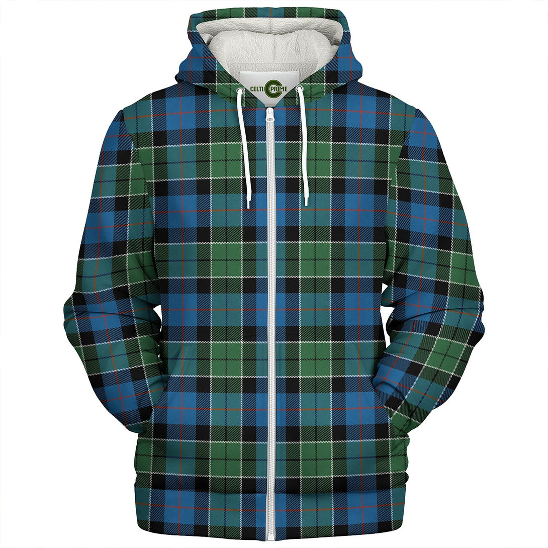 Syme Ancient Clan Badge Tartan Sherpa Hoodie