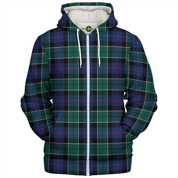 Syme Modern Tartan Sherpa Hoodie