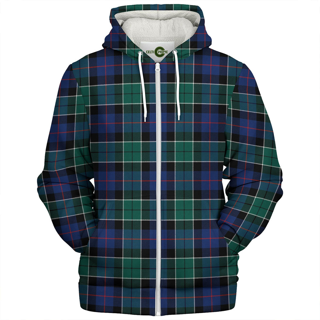 Syme Modern Clan Badge Tartan Sherpa Hoodie