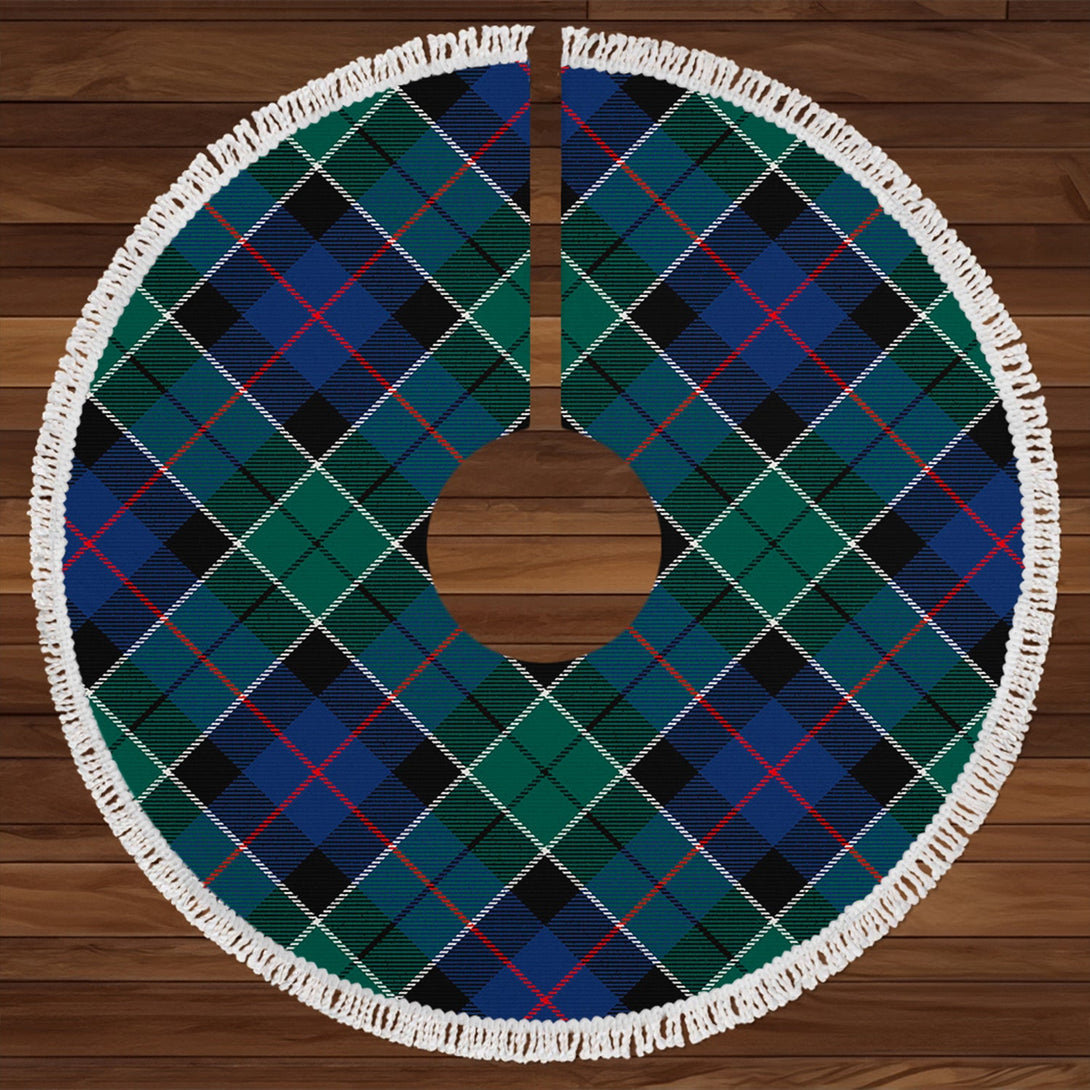 Syme Modern Tartan Christmas Tree Skirt