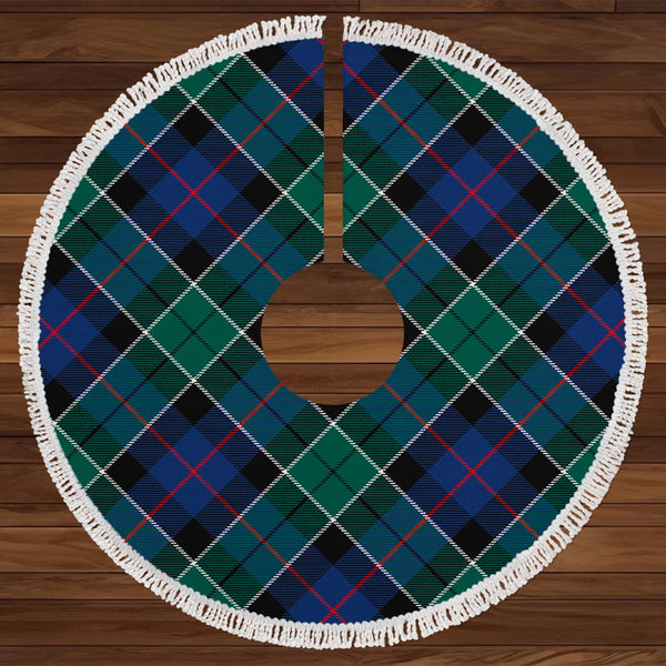 Syme Modern Tartan Christmas Tree Skirt