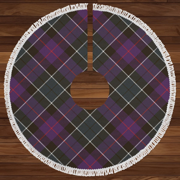 Syme Weathered Clan Badge Tartan Christmas Tree Skirt