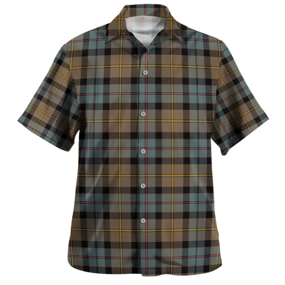 Tait Weathered Clan Badge Tartan Hawaiian Shirt