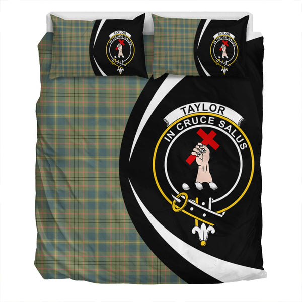 Taylor Ancient Clan Badge Tartan Bedding Set Circle Style