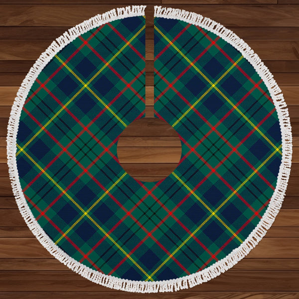 Taylor Modern Clan Badge Tartan Christmas Tree Skirt